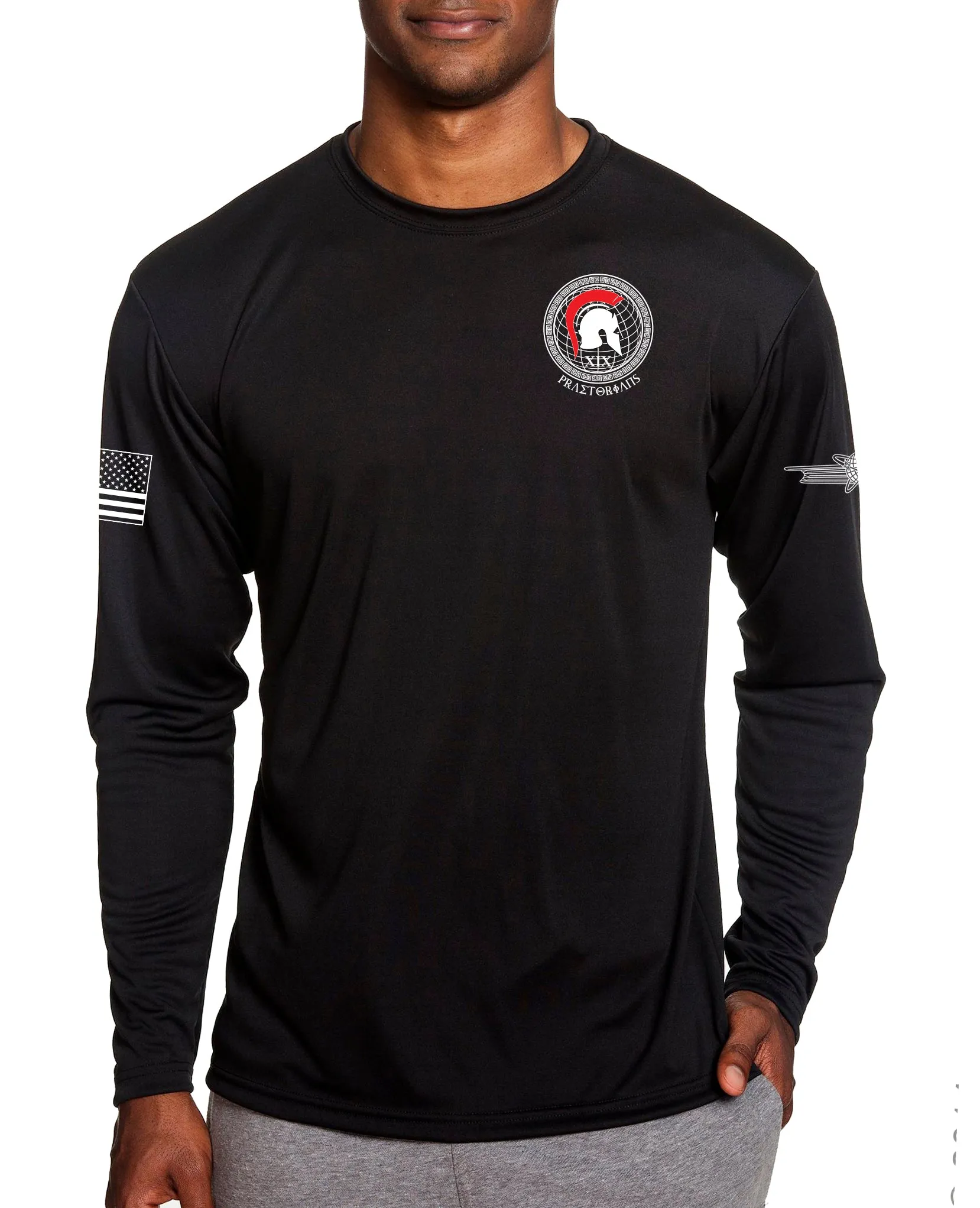 19th Praetorians Long Sleeve Performance PT Shirt. This shirt IS approved for PT.