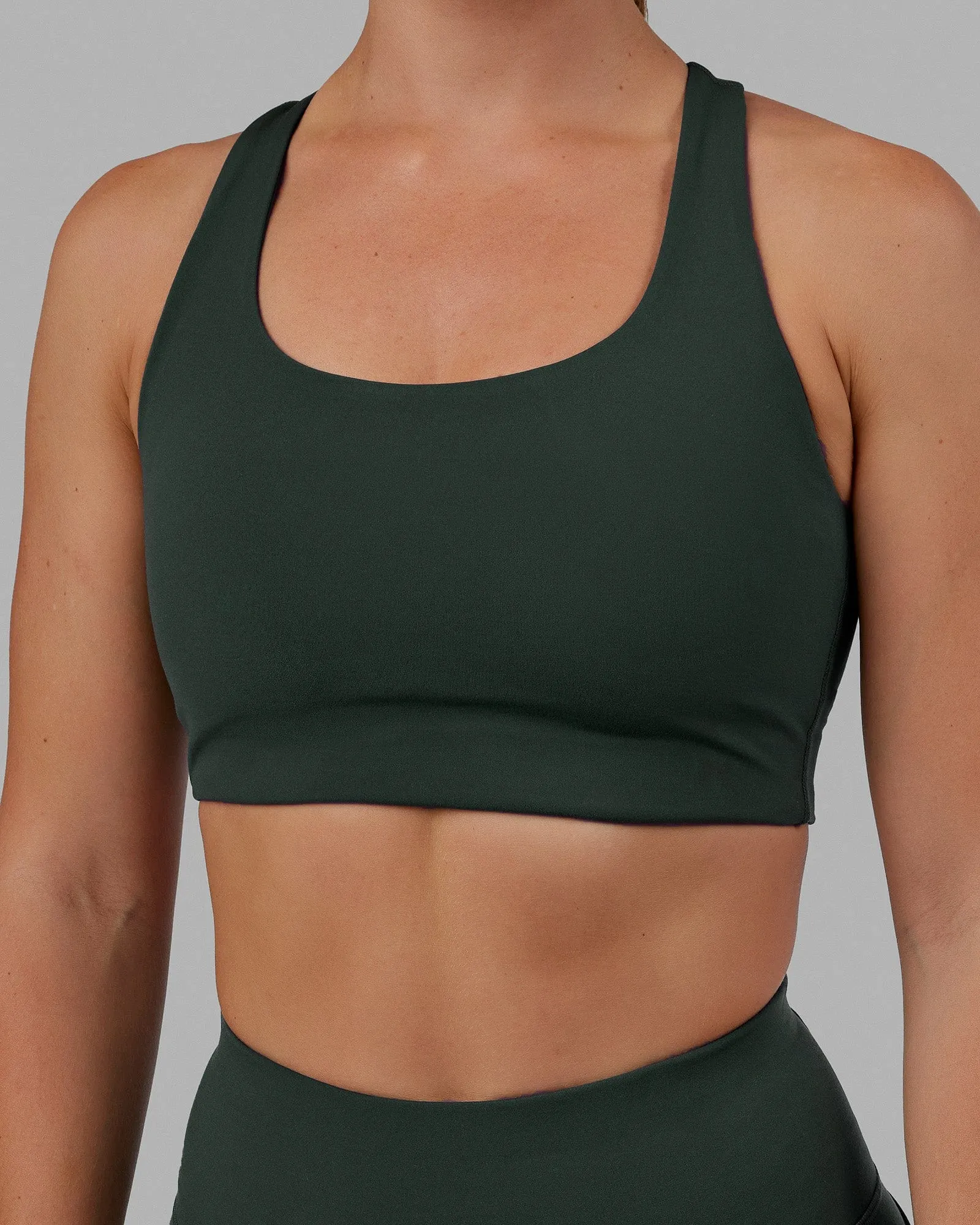 Ace Long Line Bra - Vital Green