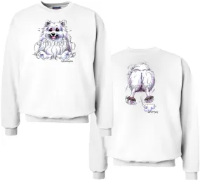 American Eskimo Dog - Coming and Going - Sweatshirt (Double Sided)