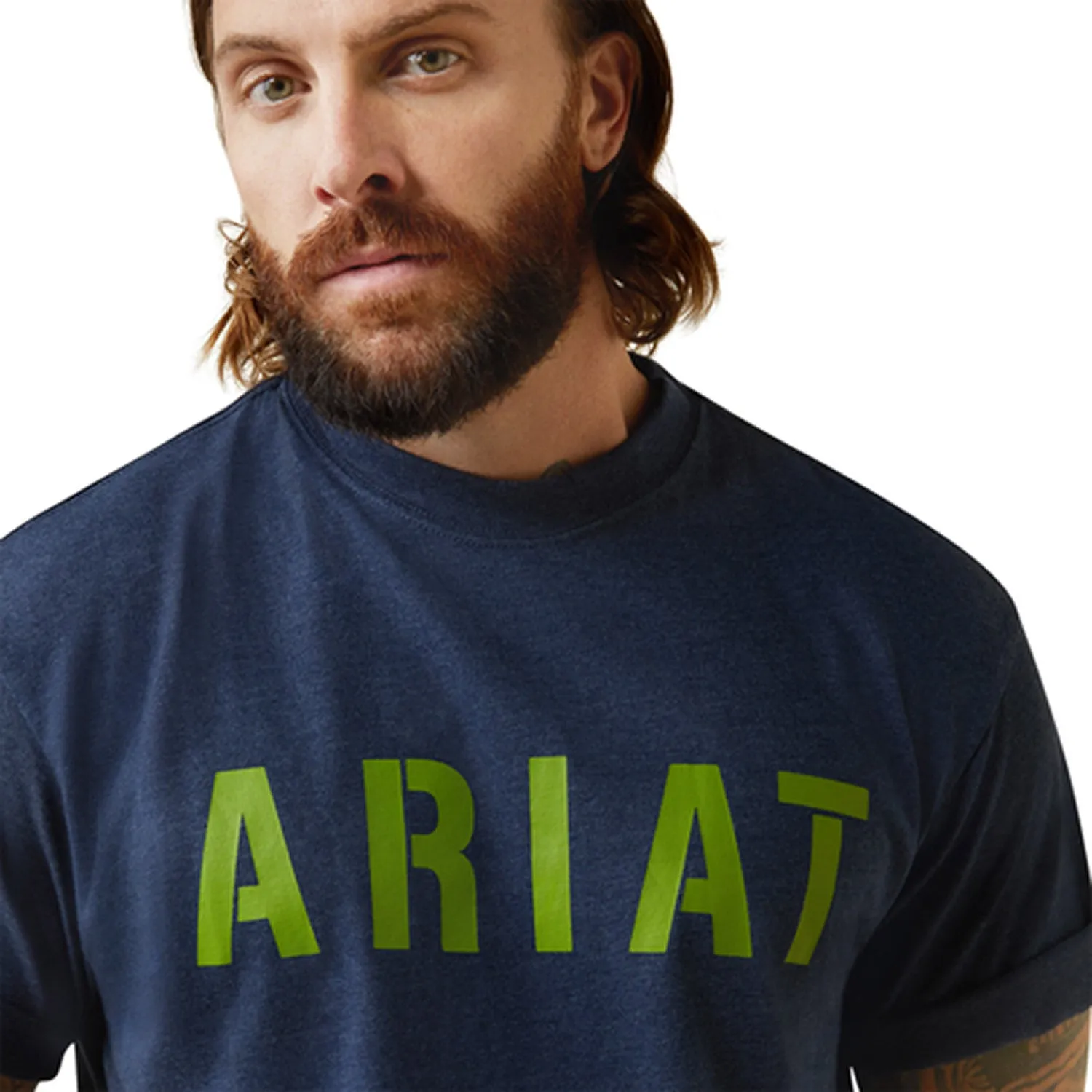 Ariat Men's Rebar Cotton Strong Block Graphic Short Sleeve Tee