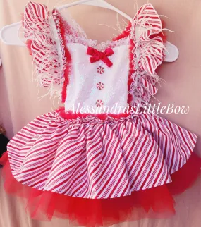 Candy Cane Lane Whimsical Romper