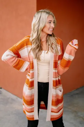 Chasing Sunsets Striped Cardigan | FINAL SALE