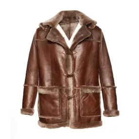 Eamon Brown duffle shearling jacket