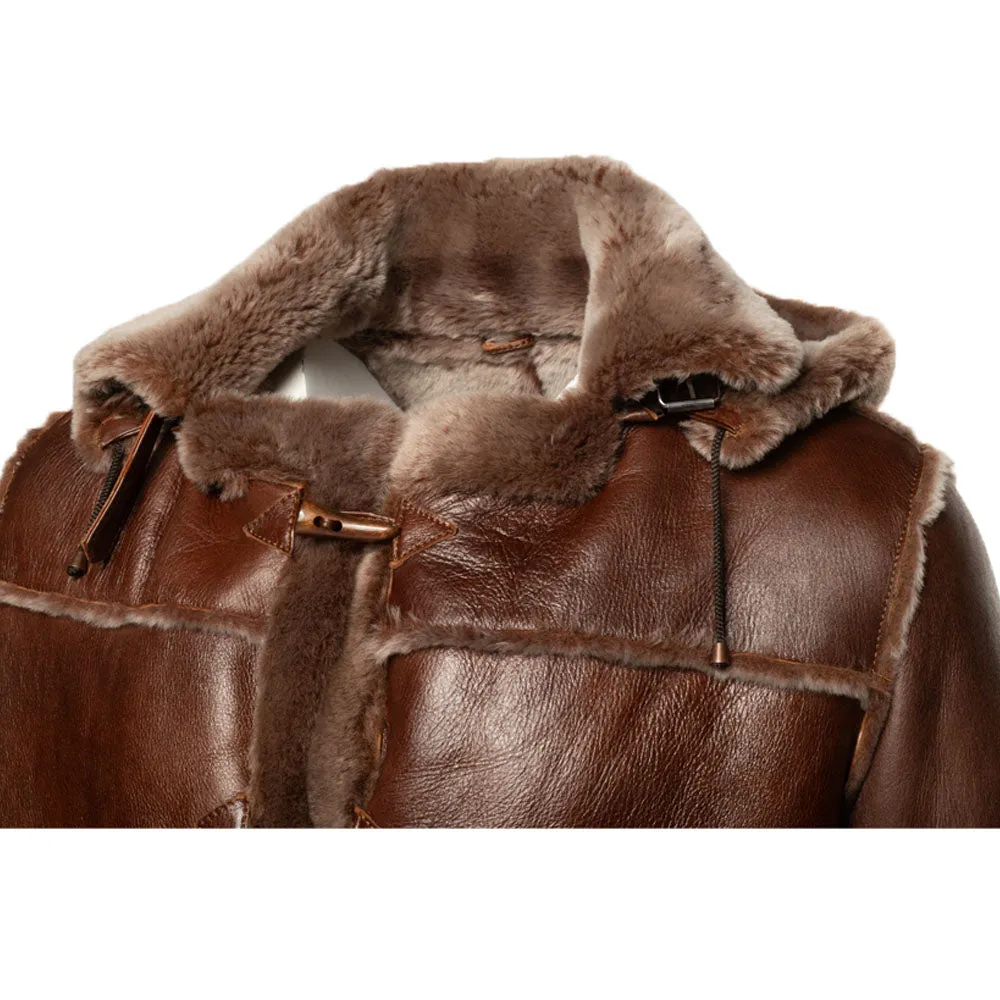 Eamon Brown duffle shearling jacket