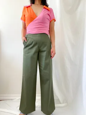 HEART BUCKLE PANTS ~ MOSS