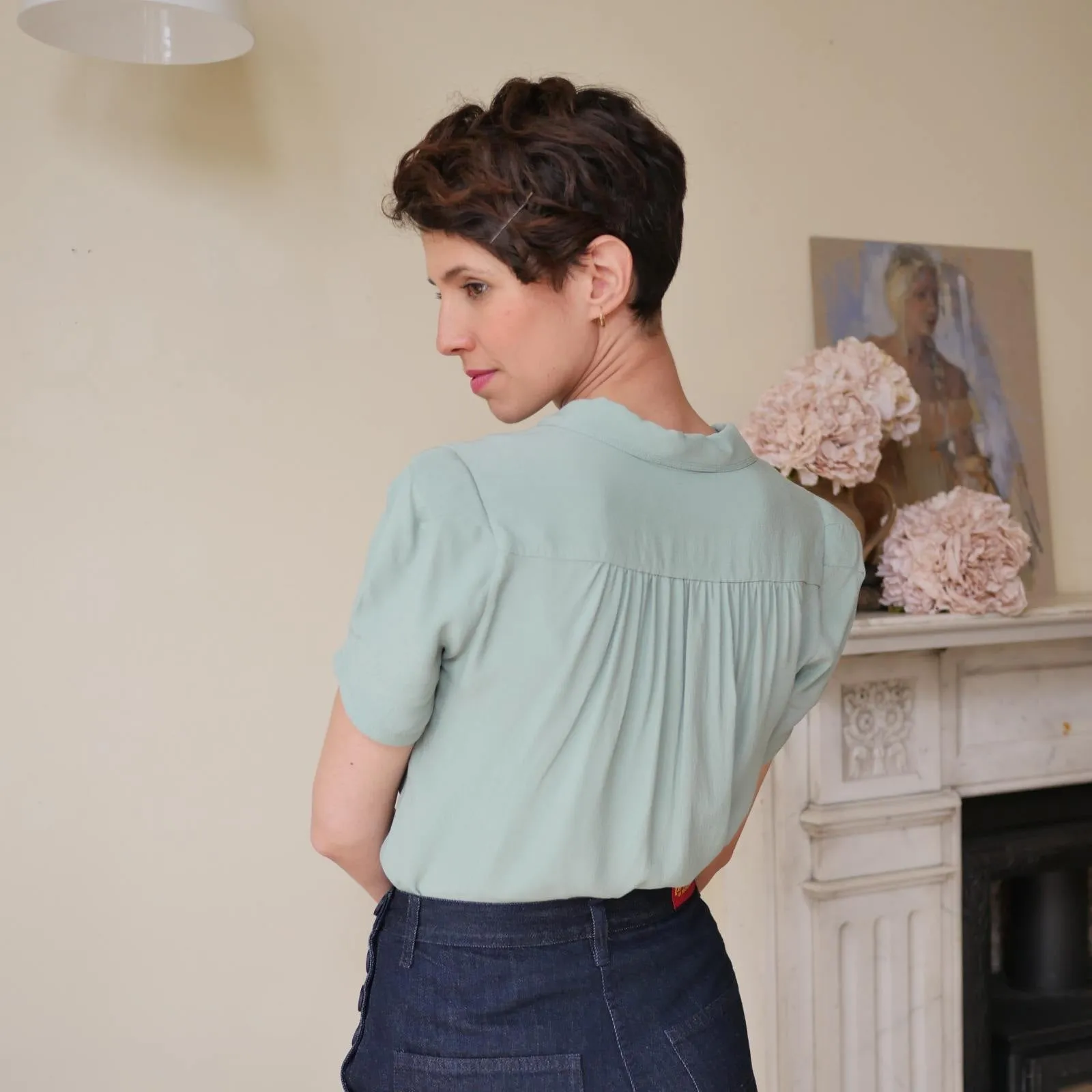 Heirloom Blouse - Duck Egg