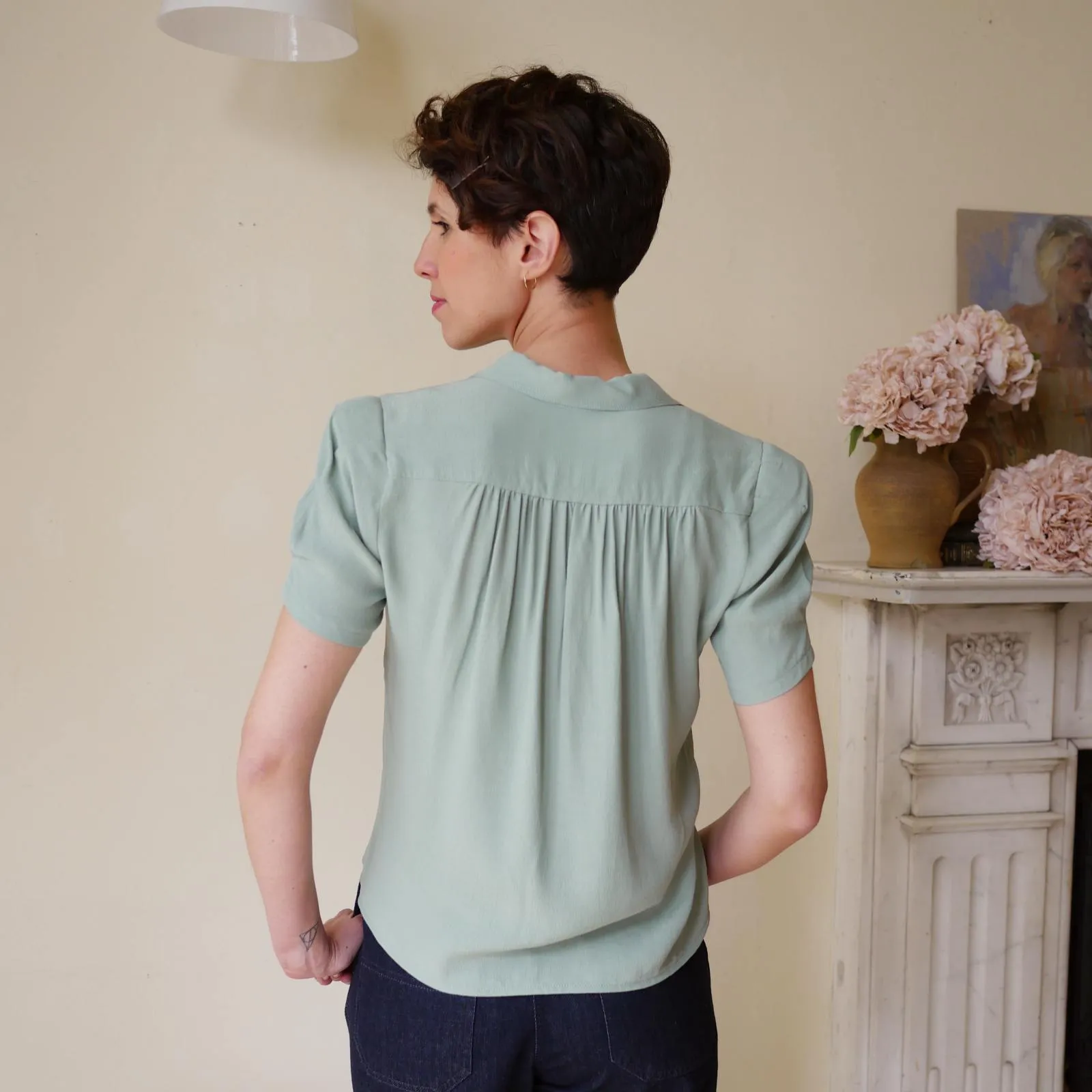 Heirloom Blouse - Duck Egg