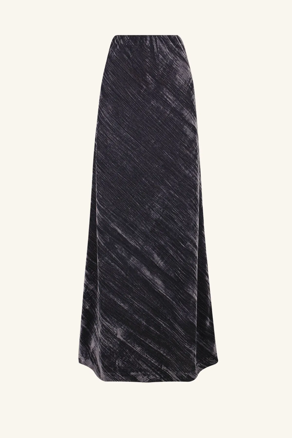 HOLLI BIAS CUT MAXI SKIRT - DARK ASH