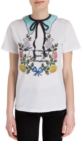 'L'aveugle Par Amour' Sequin Embellished T-Shirt