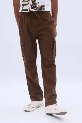 Loose Cargo Twill Pants