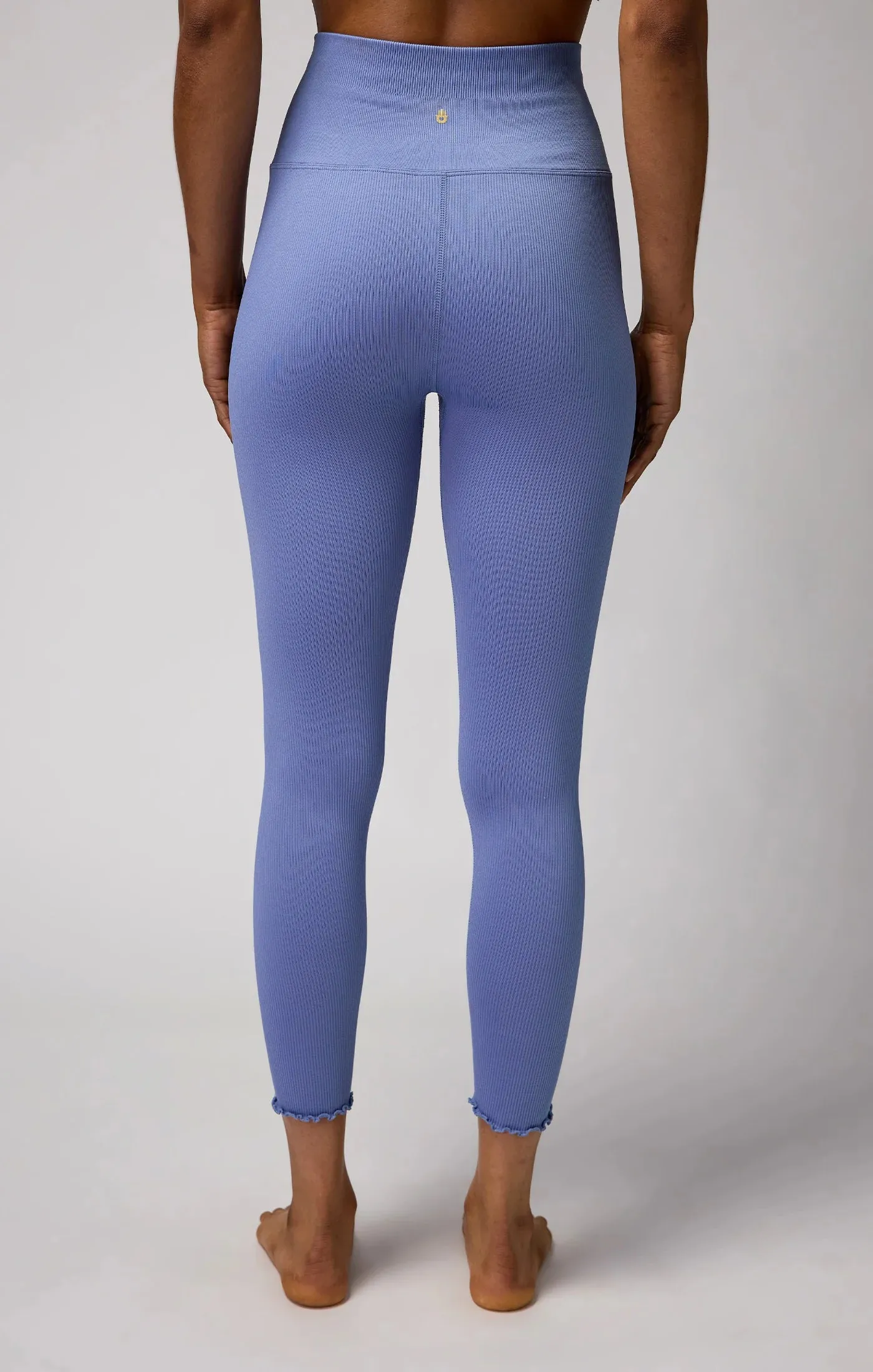 Love Sculpt Seamless 7/8 Ruffle Legging: Salt Water Blue