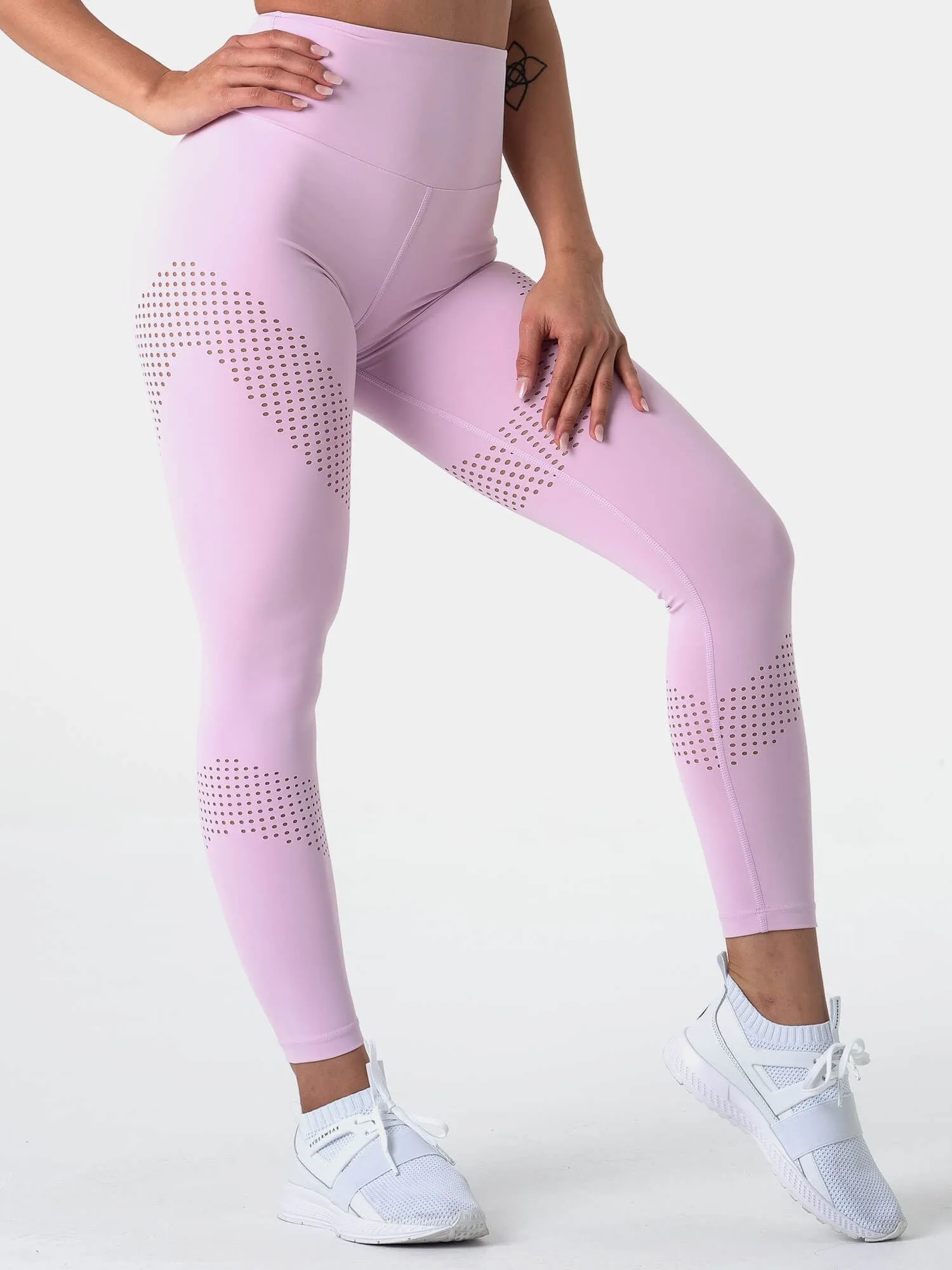 Pastels High Waisted Leggings -Black